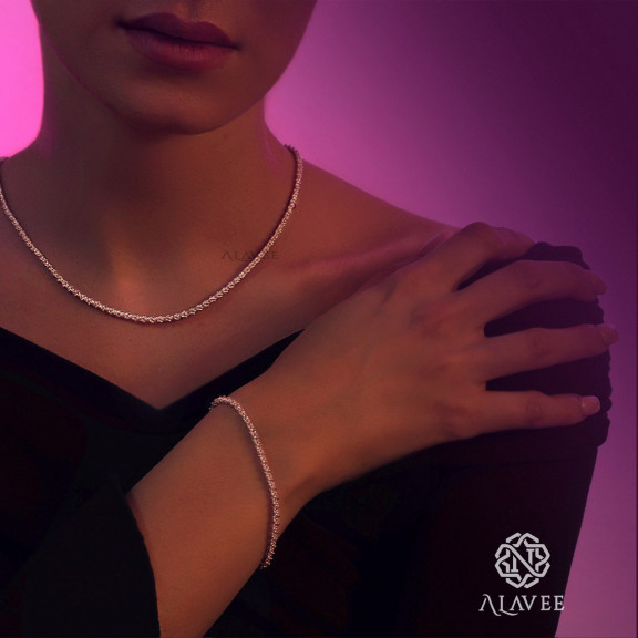 گردنبند دورنگ خاویار