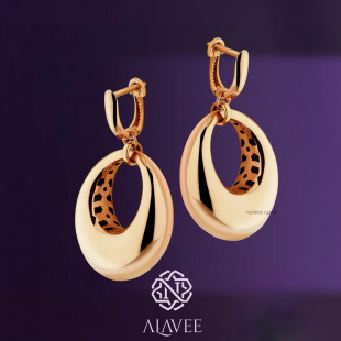 گوشواره حلقه ای پهن