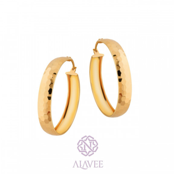 گوشواره حلقه ای تراش