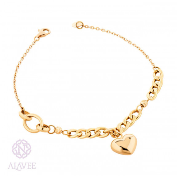 دستبند قلب و زنجیر